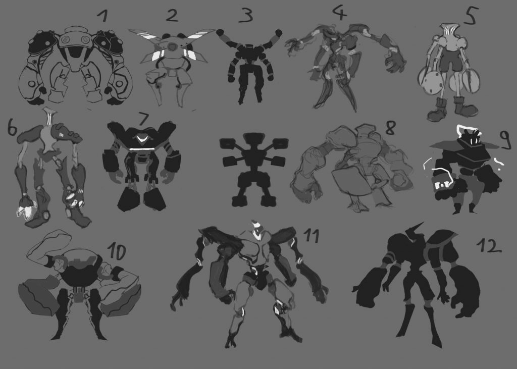Recherche de design robot à 4 bras