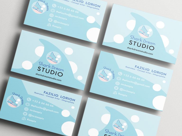 Carte de visite pour Shark Dream Studio