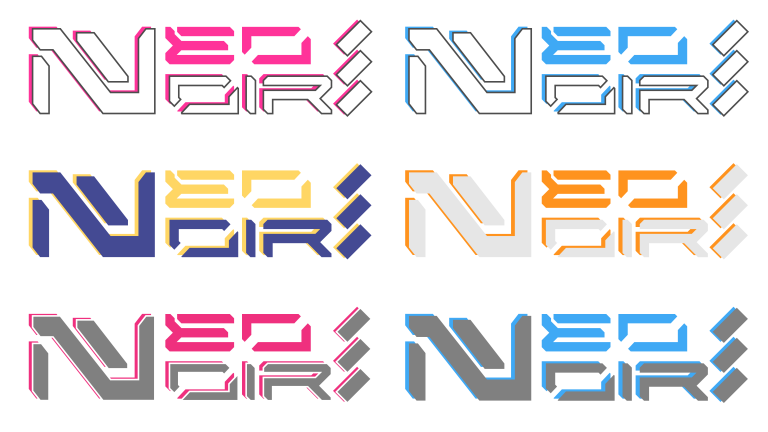Proposition de couleur pour le logo Neonoir