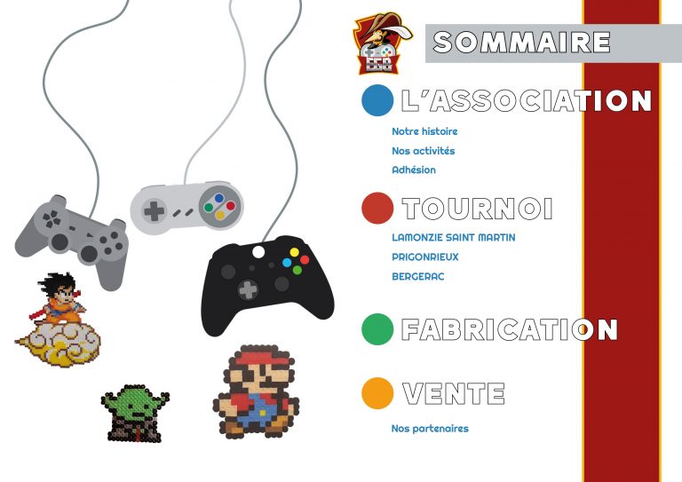 Couverture du dossier de presse de l'association E Gaming Bergeracois