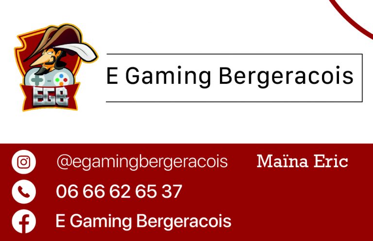Carte de visite E Gaming Bergeracois