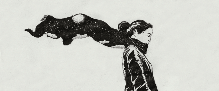 Dessin de l'Inktober avec "Etoile" pour thème